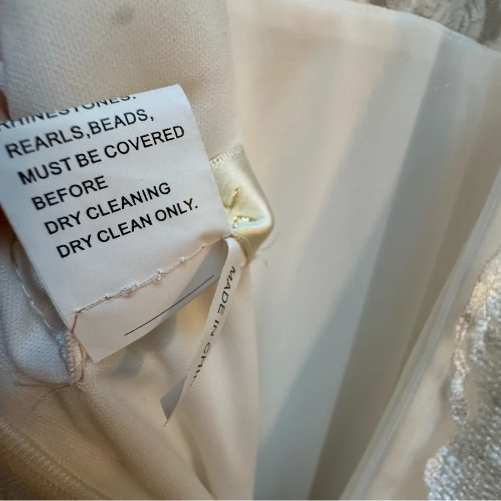 NEW Nox Anabel E442 Embroidered Tulle Wedding Gown Dress - Picture 8 of 11